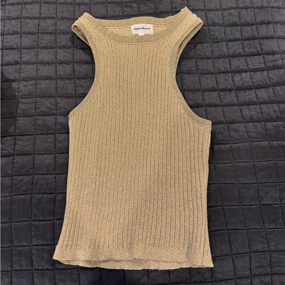 Superdown gold tank worn once